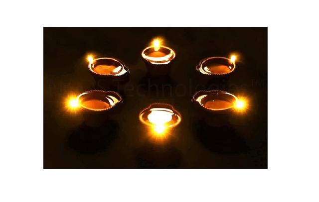 LED Light Water Sensor Diyas Plastic with, Ambient Lights, (Pack of24)pcs