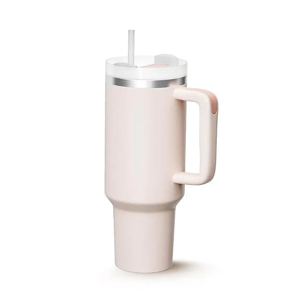 Green Leaf Travel Mug with Handle, Stanley Cup with Straw and Handle, Stainless Steel Coffee Mug with Lid Coffee Mug, Leak Proof Vacuum Insulated Water Bottle for Hot Iced Drink (Multicolor) (1200 ML)