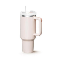 Green Leaf Travel Mug with Handle, Stanley Cup with Straw and Handle, Stainless Steel Coffee Mug with Lid Coffee Mug, Leak Proof Vacuum Insulated Water Bottle for Hot Iced Drink (Multicolor) (1200 ML)