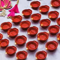 LED Light Water Sensor Diyas Plastic with, Ambient Lights, (Pack of24)pcs